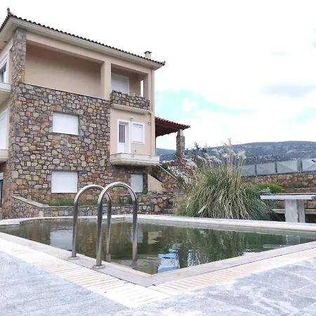 Dimitris Vasos With Sea And Mountain View Villa Aliveri